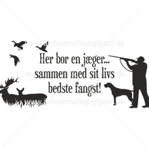 Folie-/Strygemærke - Bedste fangst m. Tysk Ruhåret