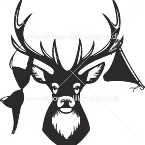 Folie-/Strygemærke - Hjort med undertøj