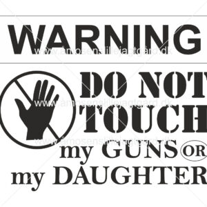 Folie-/Strygemærke - Do not touch