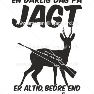 Folie-/Strygemærke - En dårlig dag på jagt...