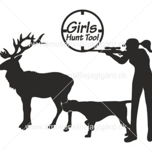 Folie-/Strygemærke - Girls Hunt Too